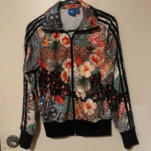 Adidas x FARM Rio Jardim Agharta Track Full Zip Jacket In Multi color size S